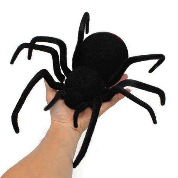 หุ่นยนต์แมงมุมแม่ม่ายดำ บังคับวิทยุ ตามีไฟสีฟ้า รุ่นใหญ่ 8 นิ้ว 8 Inches Radio Remote Control 4CH Realistic RC Black widow Spider