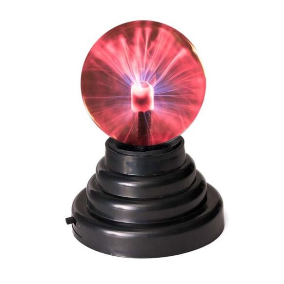 ลูกแก้วพลาสมาวิทยาศาสตร์สำหรับตกแต่งโต๊ะทำงาน USB Plasma Touch Sensitive Sphere Lightning Lamp Light Ball for Desktop Decorated or Party Bar