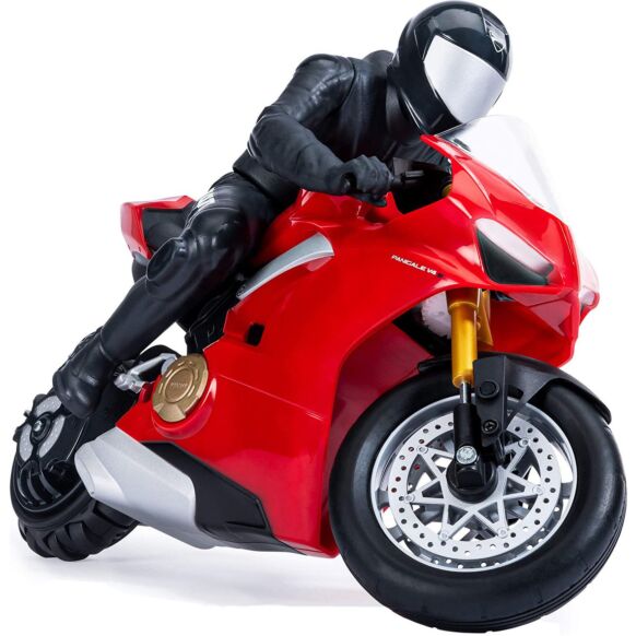 มอเตอร์ไซค์บังคับวิทยุ ลิขสิทธิ์แท้จากดูคาติ ยกล้อวิ่งเองได้  Upriser Ducati Authentic Panigale V4 S Remote Control Stunt Bike