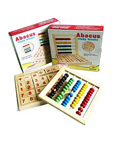 ของเล่นไม้เสริมพัฒนาการสำหรับเด็ก ส่งเสริมการเรียนรู้ ด้านการคำนวณ อบาคัส Wood Toy Abacus Study blocks