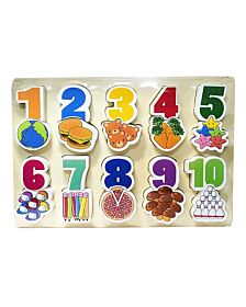 ของเล่นไม้เสริมพัฒนาการสำหรับเด็ก จิ๊กซอว์ชุดเลขคณิตนับให้เป็น Wood Toy Number and Counting