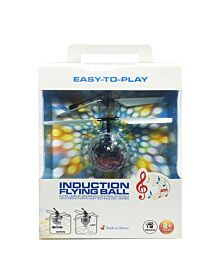 ลูกบอลคอปเตอร์บินเหนือพื้นเองได้เพียงใช้มือหรือรีโมทควบคุม มีเสียงและไฟ ทำงานด้วยอินฟราเรด Quadcopter Ball Colorful Lighting Built-in Music Dance Induction Flying Ball Infrared Sensing Technology Control with Body and Hand