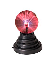 ลูกแก้วพลาสมาวิทยาศาสตร์สำหรับตกแต่งโต๊ะทำงาน USB Plasma Touch Sensitive Sphere Lightning Lamp Light Ball for Desktop Decorated or Party Bar