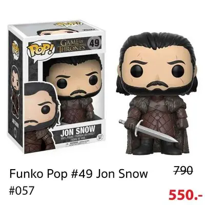 funko pop game of thrones jon snow