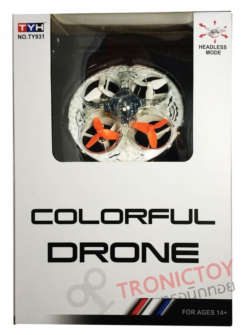 2.4 GHZ UFO COLORFUL DRONE 6 AXIS 4CH RC QUADCOPTER 360° ROLLING TY931 AEROCRAFT