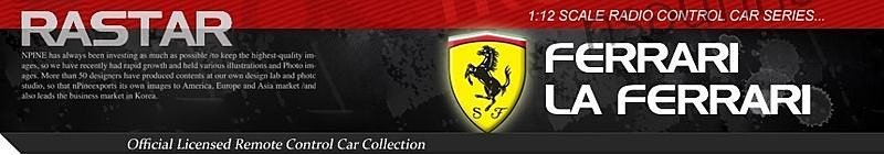 RASTAR RC FERRARI LA FERRARI MODEL SCALE 114