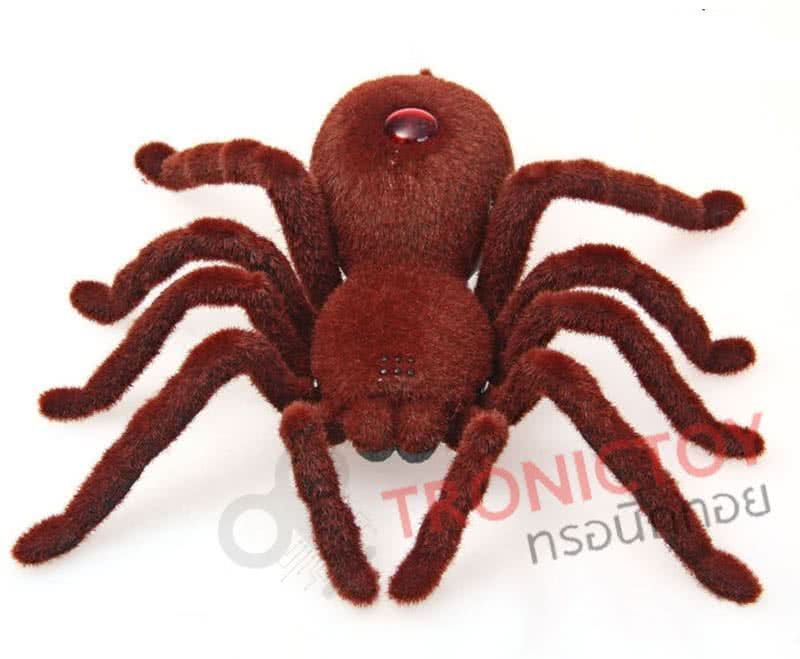 INFRARED REMOTE CONTROL TARANTULA SPIDER WITH LIGHT TRICK ROBOT TOY (BROWN)