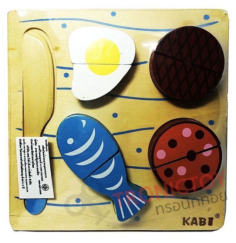 WOOD TOY FOOD AND BAKERY BREAKFAST SET FOR KIDS