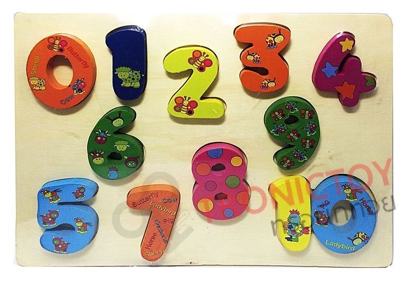 WOOD TOY NUMBER AND COUNTING