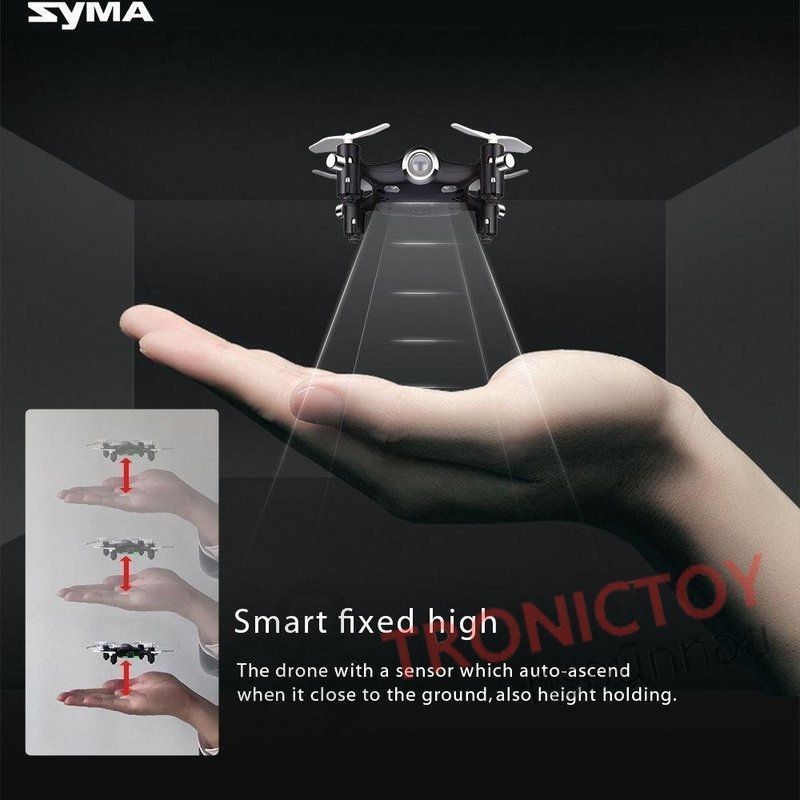  ไซม่า พ็อคเก็ตโดรนบังคับวิทยุ ล็อคระดับความสูงได้ รุ่น เอกซ์ 20 ความถี่ 2.4 GHz Syma RC Pocket Drone X20 Altitude Hold