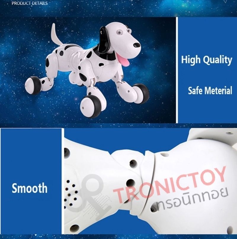 หุ่นยนต์สัตว์เลี้ยง สุนัขแสนรู้บังคับวิทยุ 2.4 GHz Smart Dog RC Intelligence Puppy Pet 22 Actions