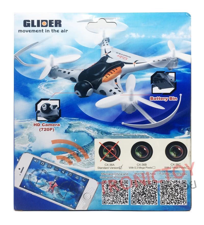Glider Movement in the air with 4 Channels 6-Axis  Gyro 3D Flip rotor package