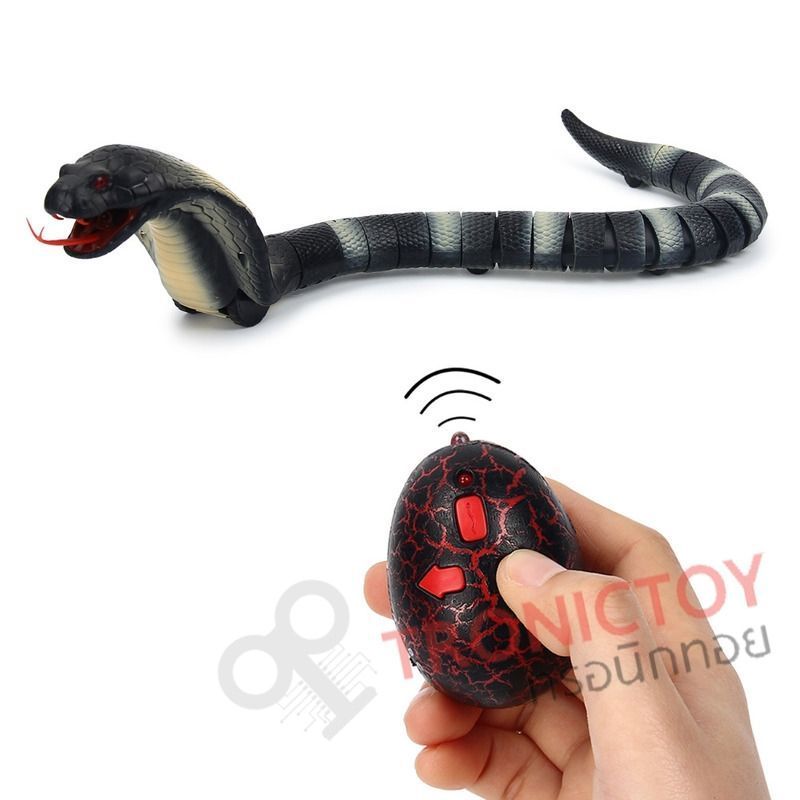 หุ่นยนต์งูบังคับวิทยุ นาจา เลี้อยได้เร็วสมจริง บังคับผ่านอินฟราเรด Naja Realistic Fast Move Cobra Infrared Snake Lifelike Crawl Toy
