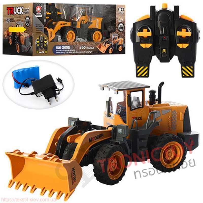  RC Truck Tractor Car Simulate Shovel Power Driving Superior Performance Light Sound 360 Revolve